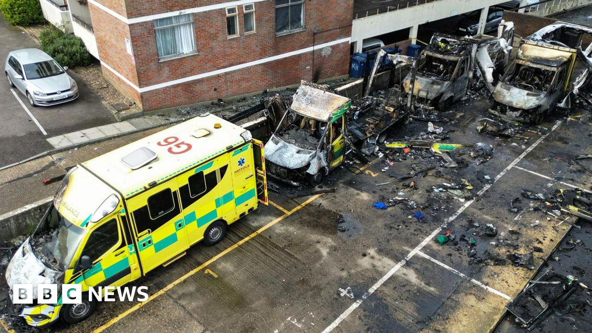 Arson attack on Jewish charity ambulances being investigated by counter-terror police