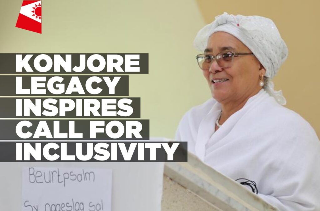 Witbooi calls on Namibians to focus on inclusivity in honour of Reverend Konjore's legacy