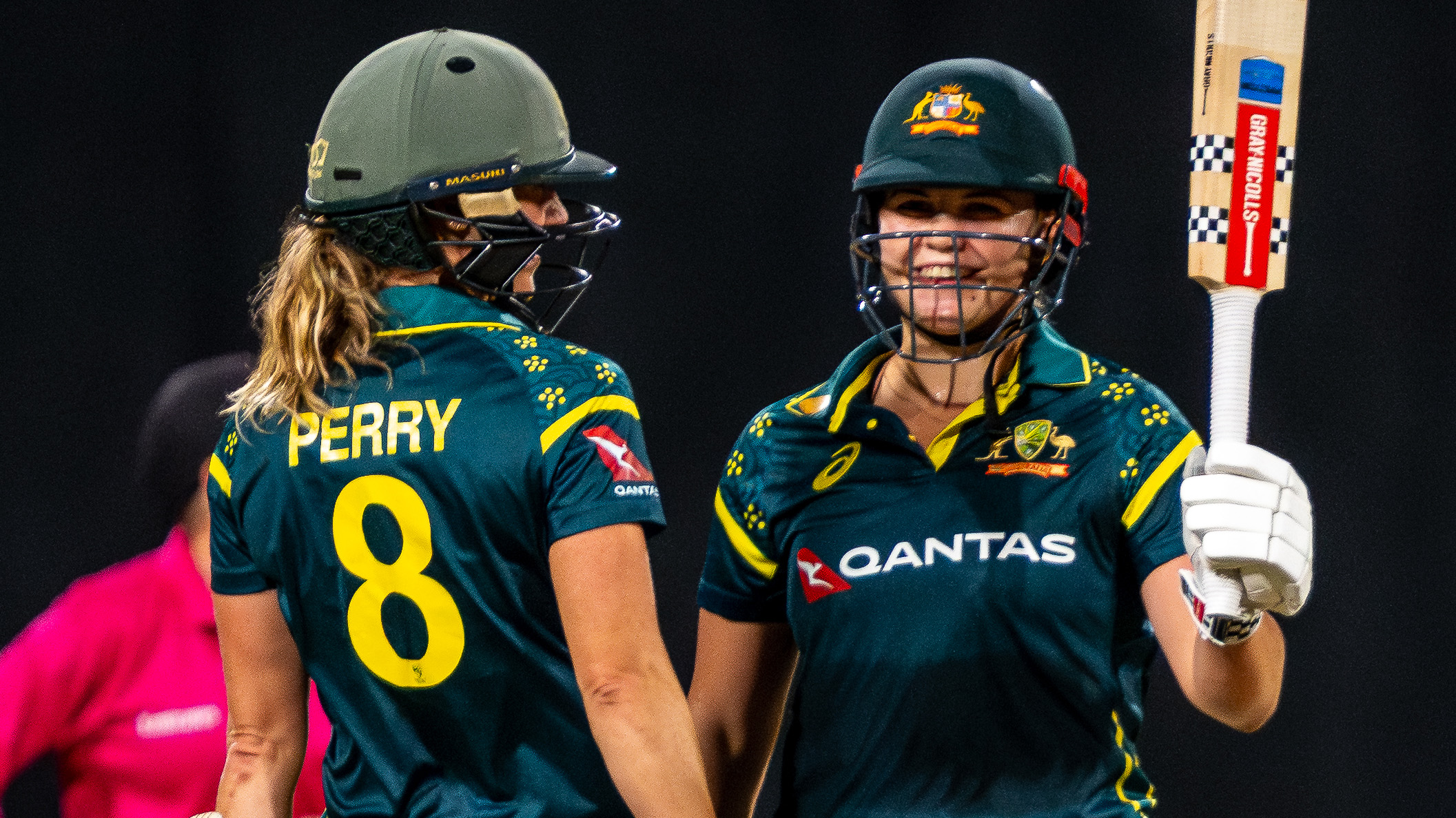 Voll's hundred sets up thumping win as Aussies sweep series